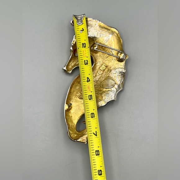 Christopher Ross Seahorse Belt Buckle 1991, 24k Gold Plated,Vintage, RARE - Picture 13 of 15